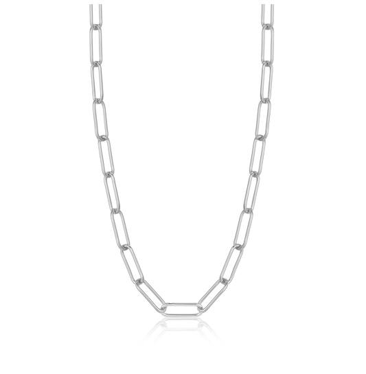  Link Up - Gliederketten - Silber / Rhodiniert - 46-50 cm